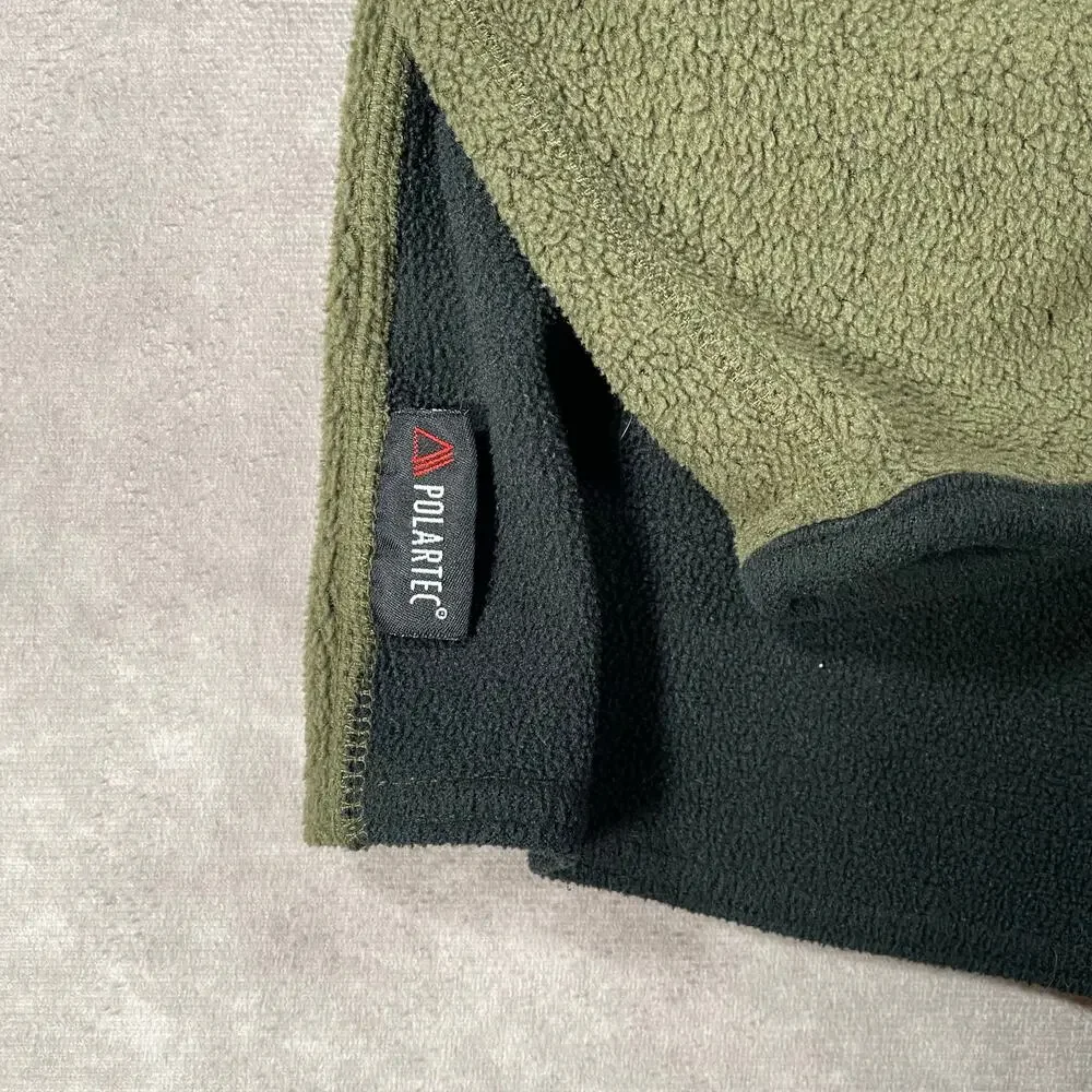Vintage Polo Sport by Ralph Lauren Olive Green Pullover Fleece Polartec Sweater